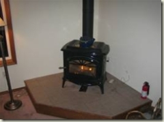 The hearth in my cabin in the Cascades