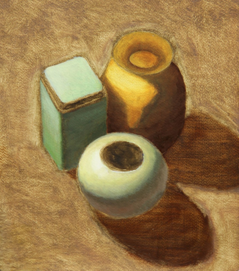 Study from Suzanne Brooker's introduction to oil painting.