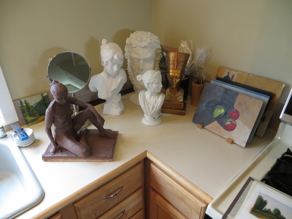 Casts, paintings, and sculpture