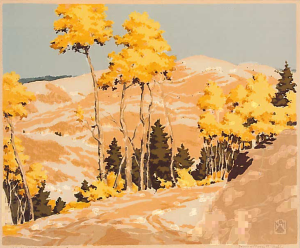 First Snow,
Serigraph,
1946