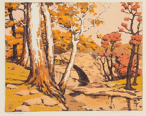 Game Creek Bridge,
Serigraph, 
1944-46