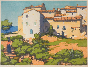 La Gaude -- France,
Color Block Print,
1943