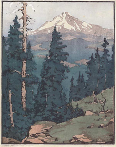 Mt Hood -- Oregon,
Color Block Print,
1928-29