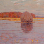 Arthur Wesley Dow, The Red Island, 1907, Oil on canvas, 25 5/8" x 35 5/8"