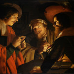 Crijn Hendricksz Volmarijn, Joseph Interpreting the Dreams of Pharaoh's Butler and Baker, c 1631-37, Oil on panel, 35" x 48"