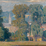 Daniel Garber, A Country Town, 1923, Oil on canvas, 35 1/4" x 43 1/2"