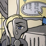 Roy Lichtenstein,
Interior with Swimming Pool Painting, 1992, Oil and Magna on canvas, 
72" x 60"