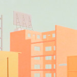 Francis Alÿs,
Cityscape, 1996-97, Oil on panel and enamel on galvanized steel.