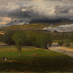 George Inness, Saco Ford: Conway Meadows, 1876, Oil on canvas, 38" x 63"
